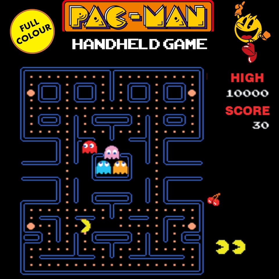 image 1 of PAC-MAN Colour Handheld Game with 2.5" Screen & Original Sounds