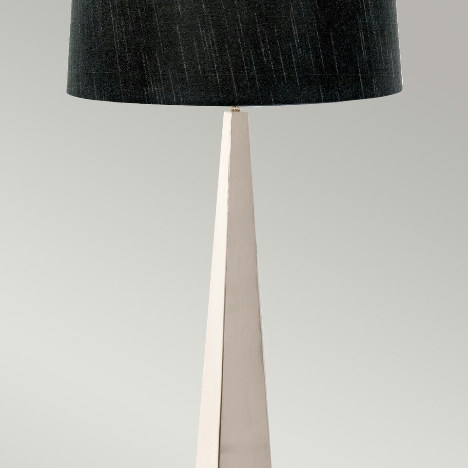 image 1 of Ascent Floor Lamp with Tapered Shade, Polished Nickel