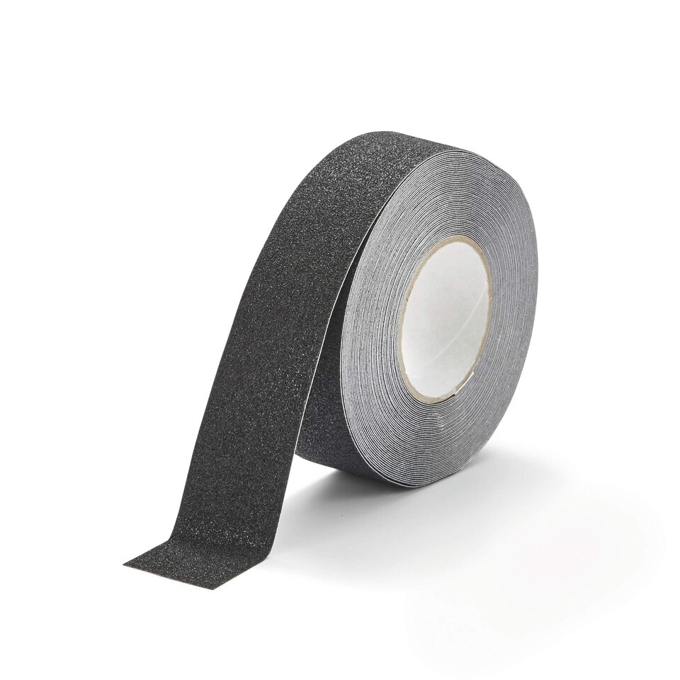 image 1 of Durable DURALINE GRIP Heavy Duty Anti Slip Floor Tape | 50mm x 15m | Black | Black