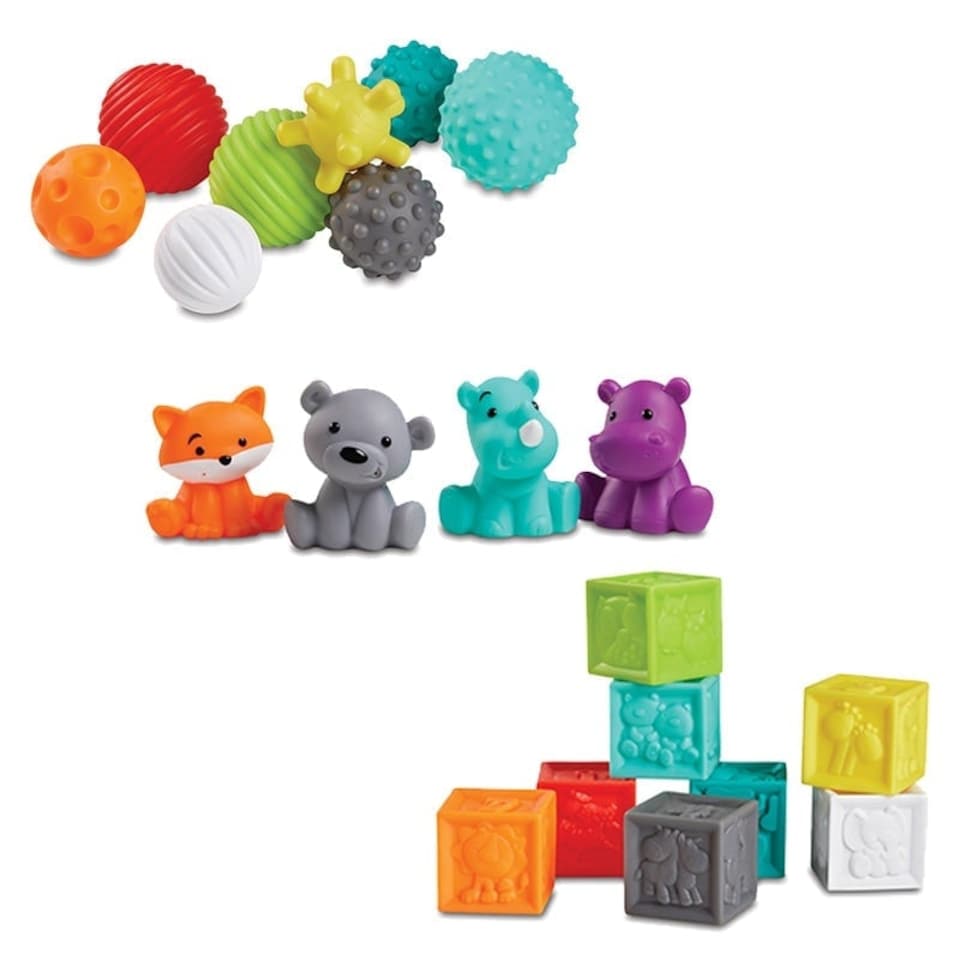image 1 of Infantino Sensory Balls, Blocks & Buddies Set
