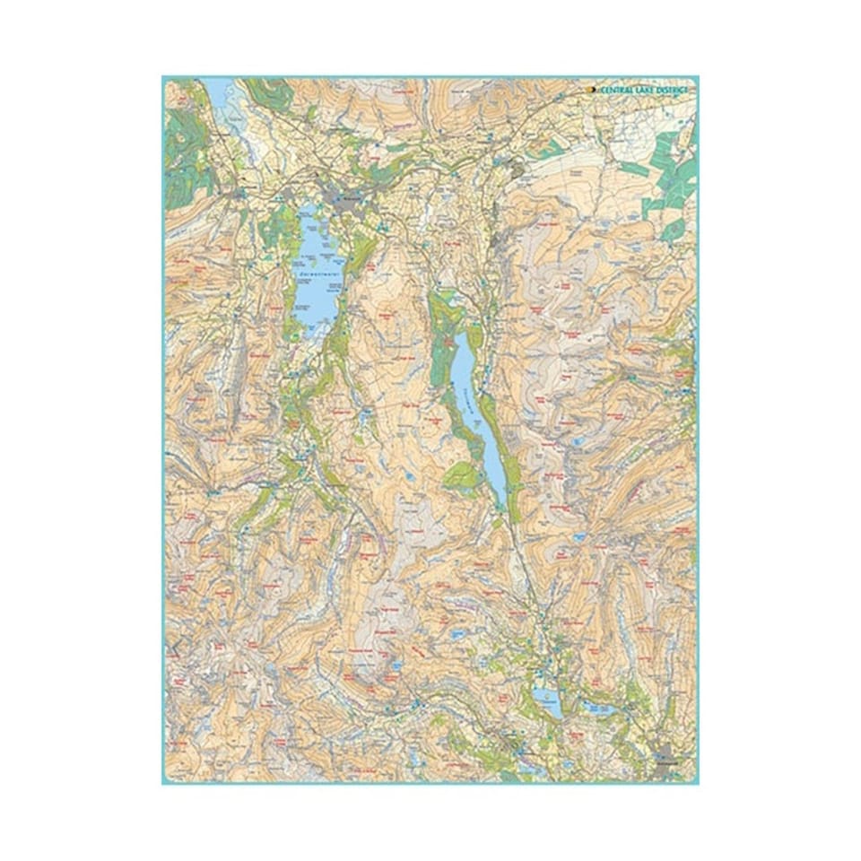 image 1 of Harvey Central Lake District Mazzle Map Jigsaw Puzzle 1000pcs