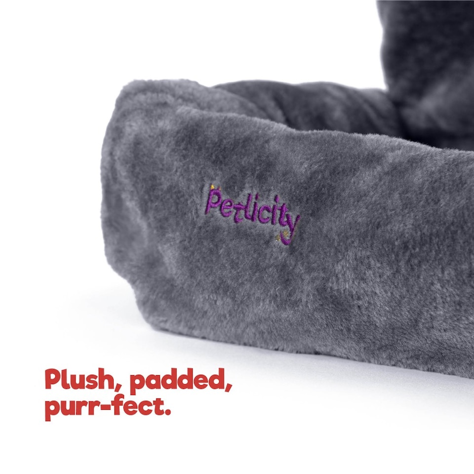 image 1 of Snuggle Padded Cat Radiator Bed Grey