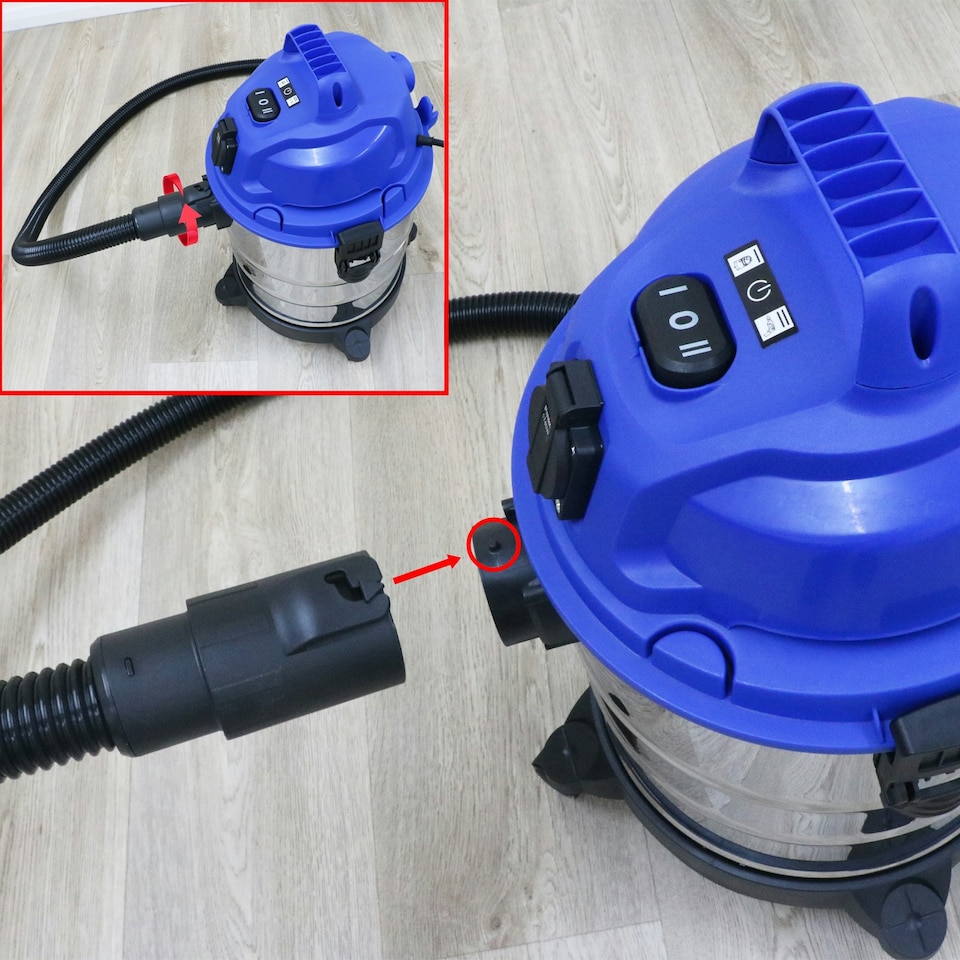 image 1 of SPARES2GO Hose Spare Parts for Draper WDV15A 15L Wet & Dry Vacuum Cleaner