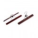 image 7 of Pack of 10 Brown Wooden Non-Slip Clothes Garment Coat Skirt Trouser Hangers
