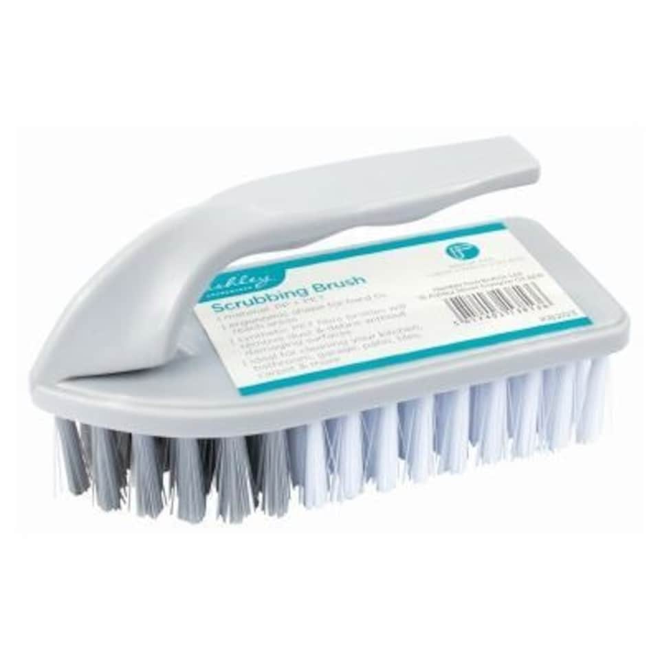 Ashley Scrubbing Brush with Handle - 14cm - White White