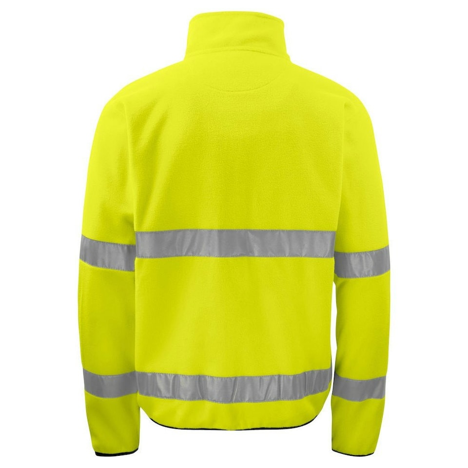 image 1 of Projob Mens Fleece Hi-Vis Fleece Jacket - Yellow/Black - M