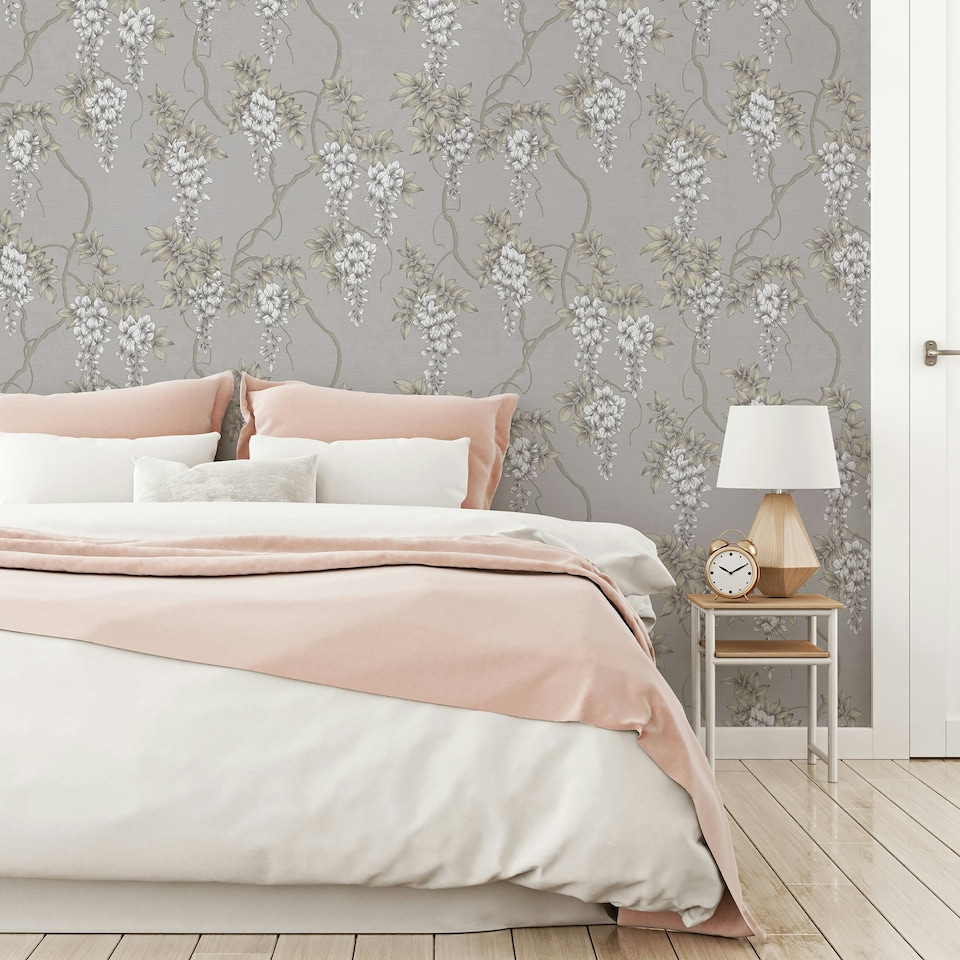 image 1 of Superfresco Easy Wisteria Light Mauve Wallpaper Purple | Purple
