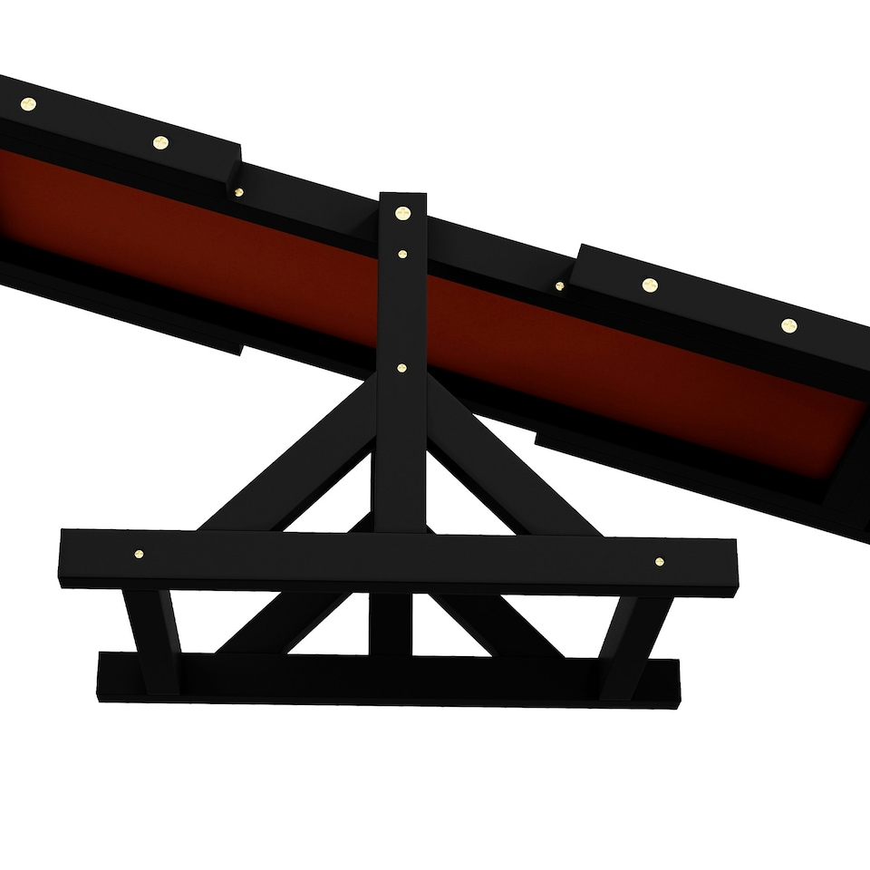 image 1 of PawHut Wooden Pet Seesaw for Big Dogs with Anti-Slip Surface, Black