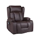 image 1 of SoHo 10 in 1 Recliner Armchair With Swivel, Tilt Heated and Massage Functionality Brown | Brown | One Size