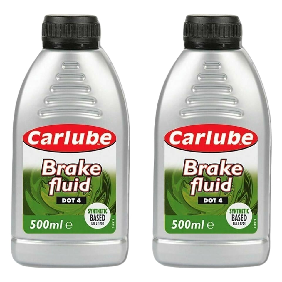 image 1 of CarPlan BFL050 Brake & Clutch Fluid Dot 4 FMVSS 116 DOT 4 SAE J1704 500ml x2