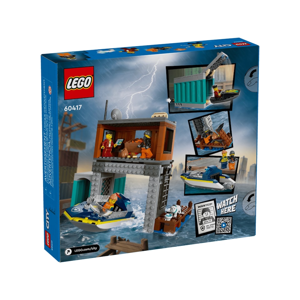 image 1 of LEGO City Police Speedboat & Crooks Hideout 60417