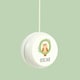 image 2 of Personalised Animal Alphabet White Wooden Yoyo