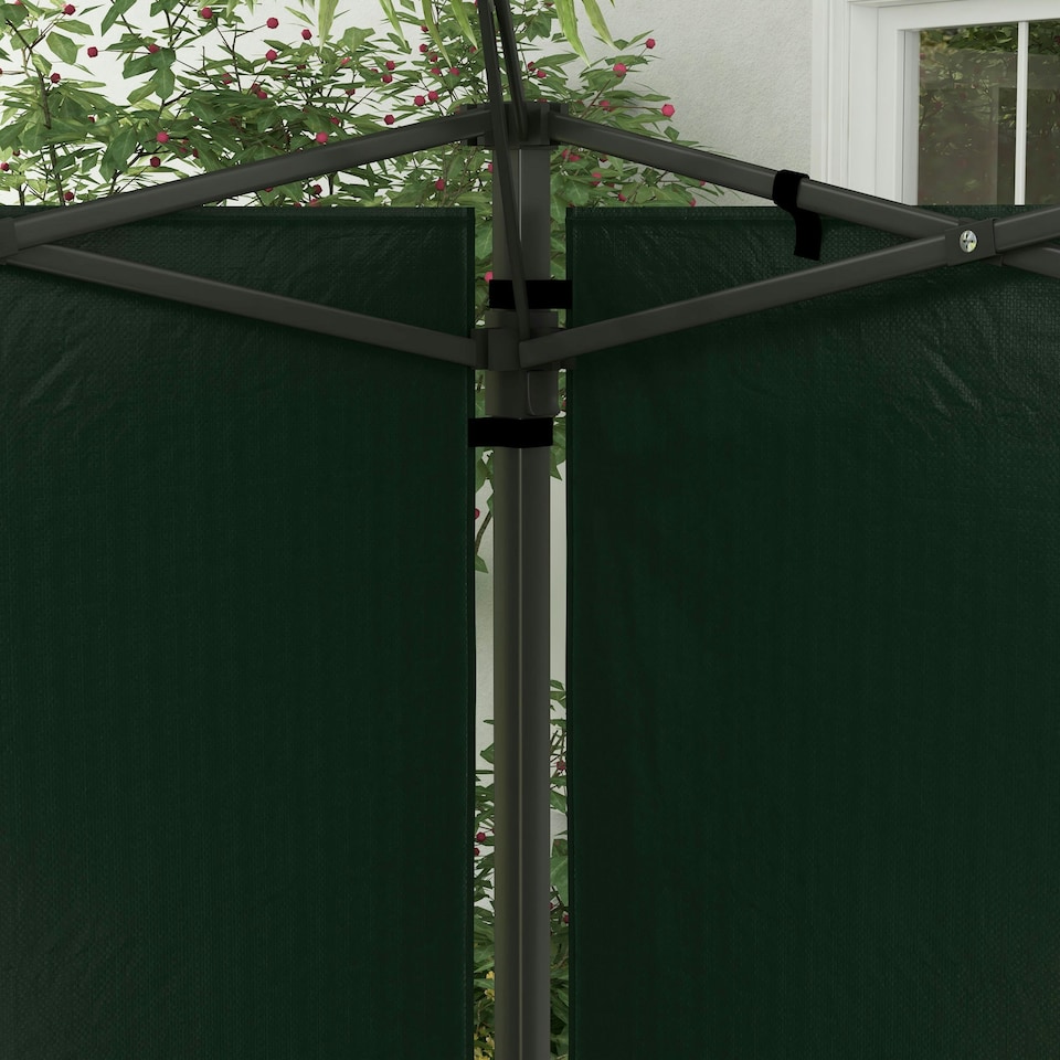 image 1 of Outsunny Gazebo Side Panels for 3x3(m) or 3x6m Gazebo Canopy, 2 Pack, White