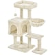 image 1 of Yaheetech 4-Level Cat Tree Condo with Perch Beige