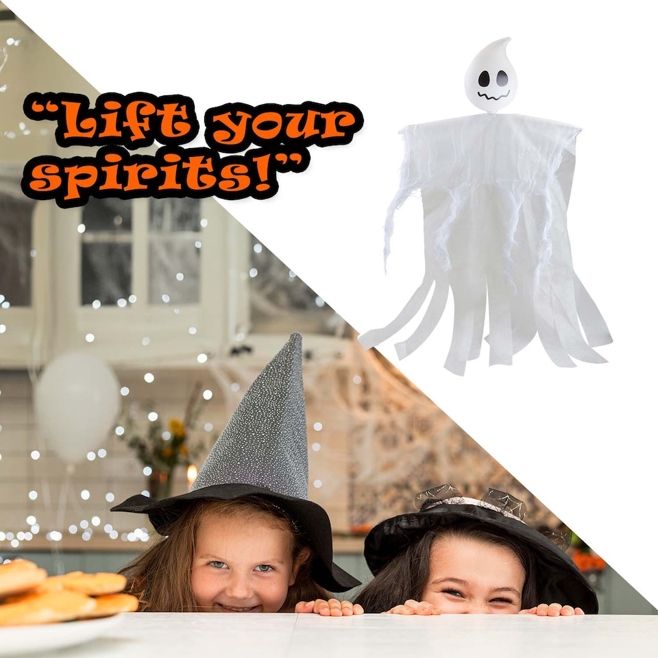 image 1 of vfm-estore Hanging Halloween Ghost Decoration for Party, Trick or Treat
