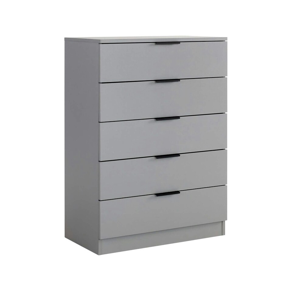 image 1 of Chest Of 5 Drawers Bedroom Furniture Clothing Storage Organiser Unit Black | 6 Drawers