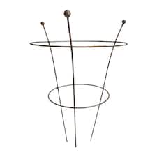 Pack of 2 Tom Chambers Herbaceous Bare Rusted Steel Garden Plant Support Medium 54cm x 40cm
