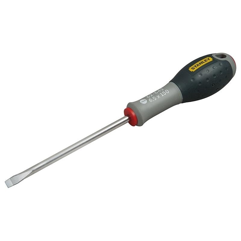 Stanley Hand Tools Fatmax Stainless Steel Screwdriver Flared Tip 6.5 X 150mm - Multi Colour - 6.5 x 150mm