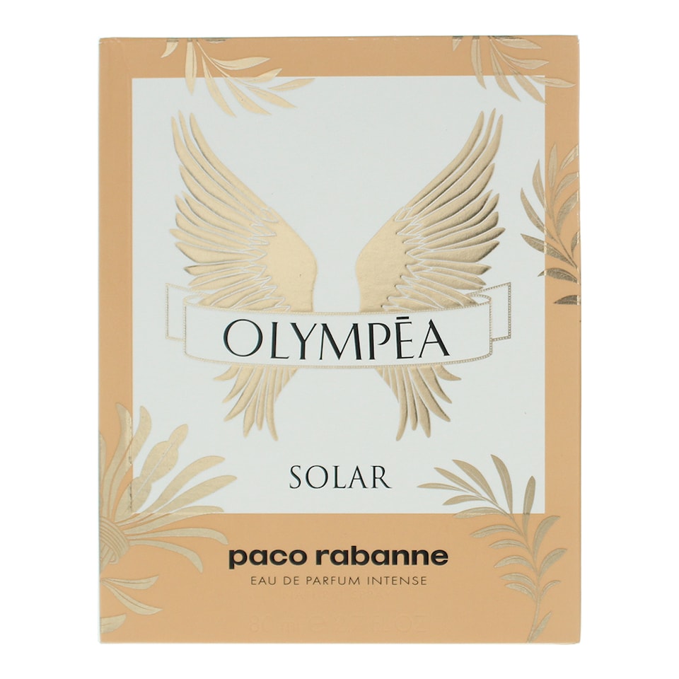 image 1 of Paco Rabanne Olympea Solar Intense Eau de Parfum 80ml Spray for Her | Gold | Multi | 80ml