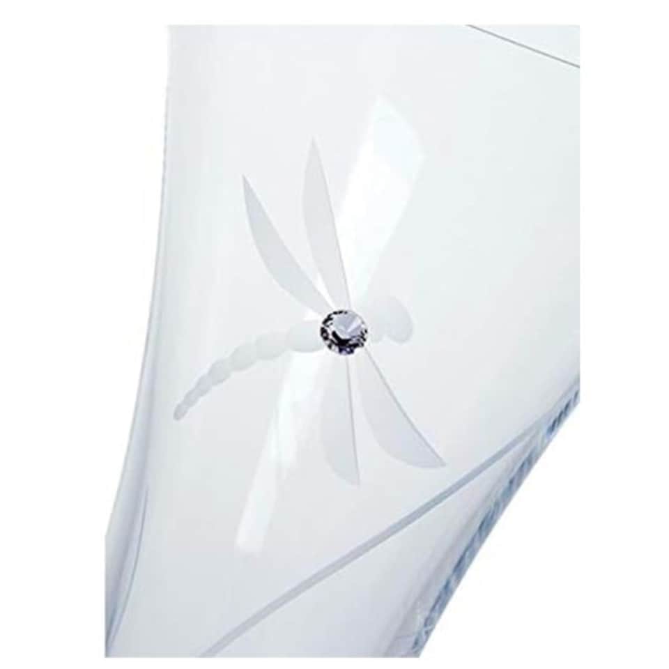 image 1 of Vase: 18cm Dartington Crystal Glitz Dragonfly Vase, Crystal Glass Clear