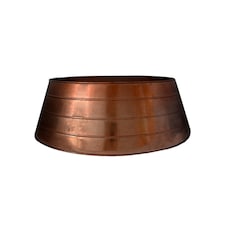 Christmas Tree Skirt - Metal - L67 x W67 x H26 cm - Copper