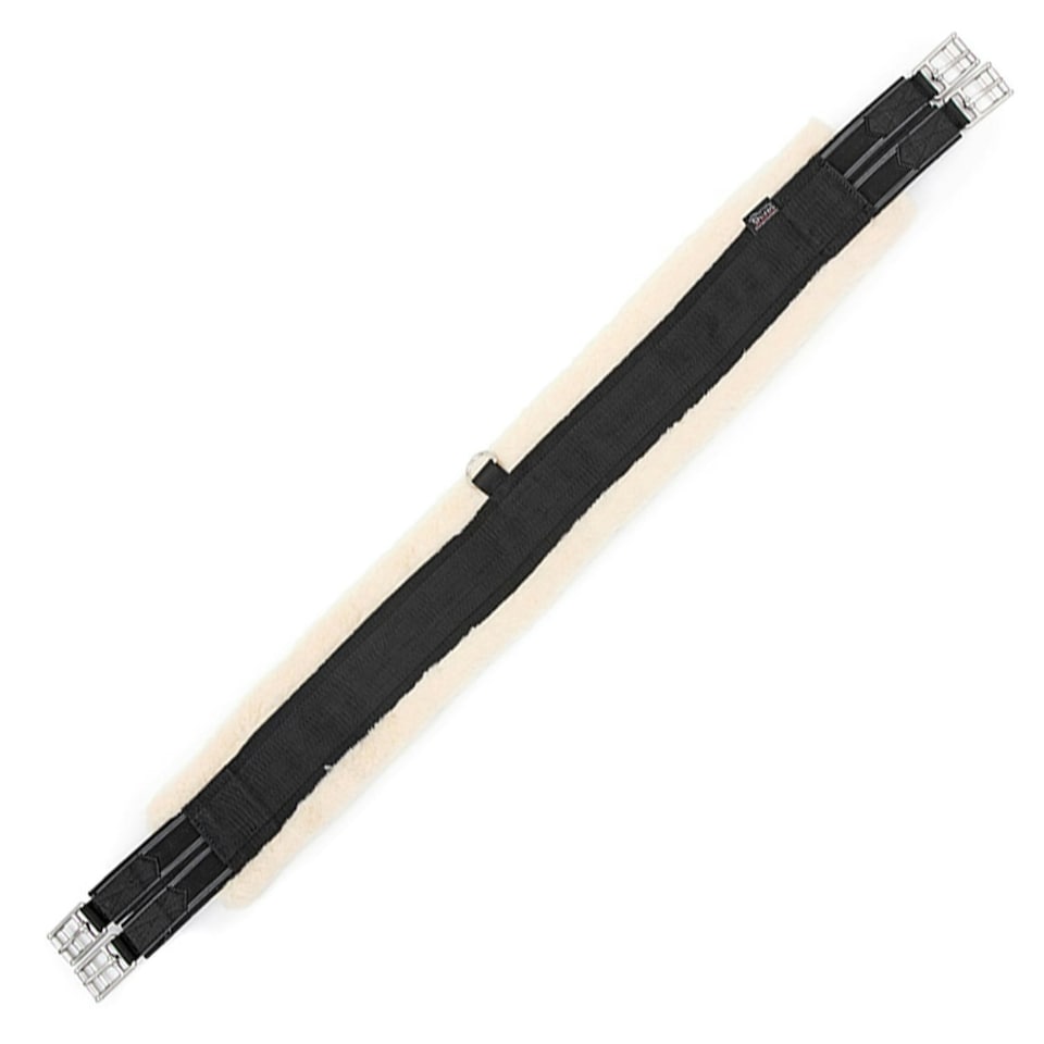 image 1 of Shires Fleece Lined Horse Girth - Black - 32in