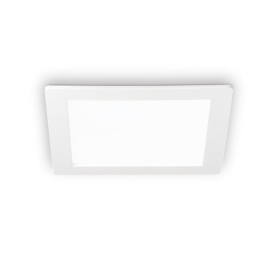 image 1 of Groove LED 1 Light Small Square Warm Recessed Spotlight Panel White