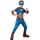 image 1 of Captain America Boys Costume - Blue/Red/White - 5-6 Years 5
