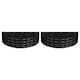 image 1 of Harbour Housewares Semicircular Steel Raised Beds - 120cm x 60cm - Anthracite - 2pc