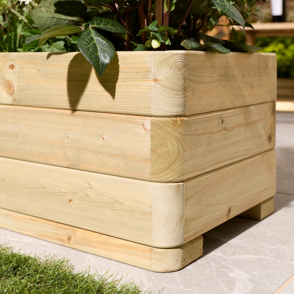 image 1 of Rowlinson Marberry Rectangular Planter 1m