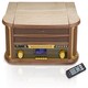 image 3 of Denver 9-in-1 Retro Vintage DAB Bluetooth Wooden Radio Record Player - MRD-51BT | Brown | Light Wood