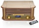 image 3 of Denver 9-in-1 Retro Vintage DAB Bluetooth Wooden Radio Record Player - MRD-51BT | Brown | Light Wood
