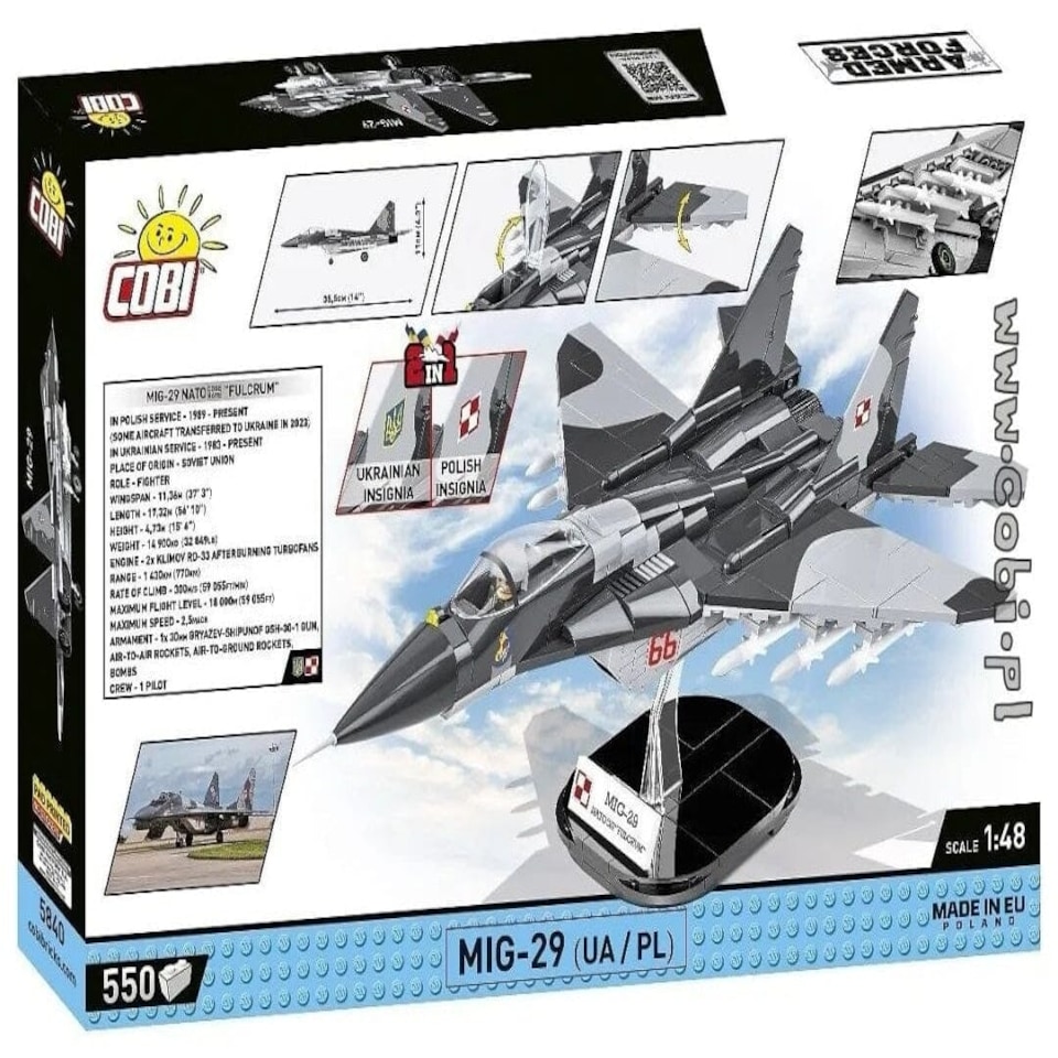 image 1 of MIG 29 brick plane model - COBI 5840 - 590 bricks