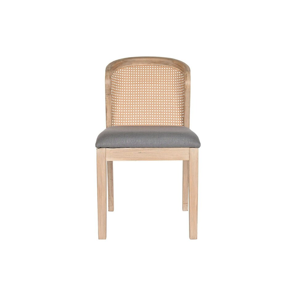 image 1 of Dining Chair DKD Home Decor Fir Polyester Dark grey (46 x 61 x 86 cm) Grey