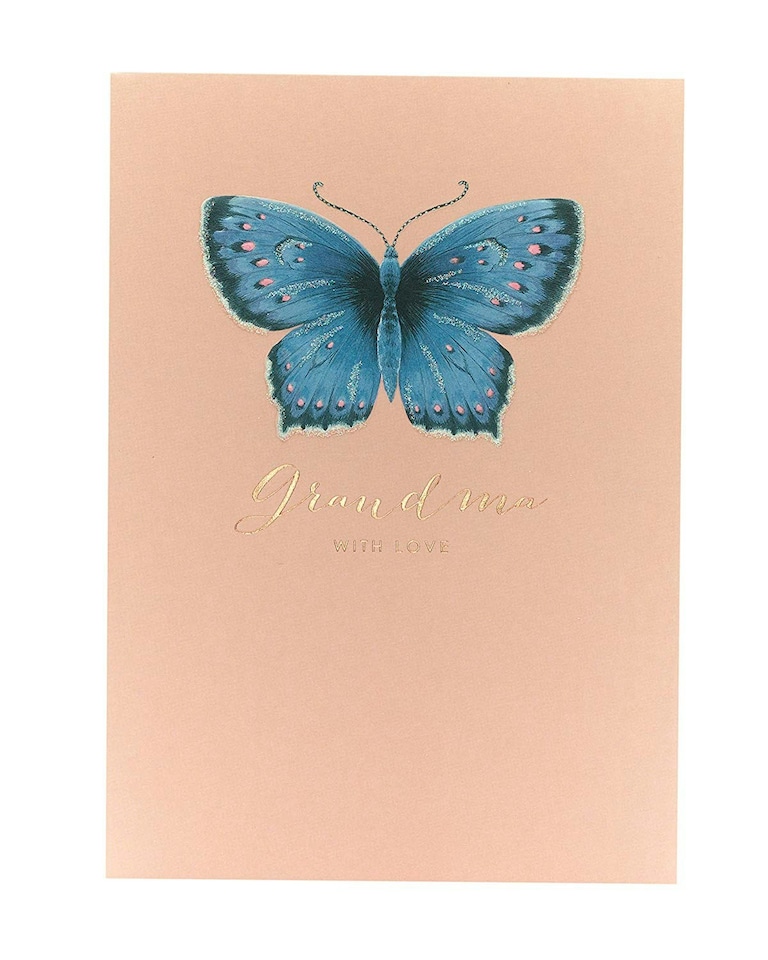 image 1 of Mother's Day Card Grandma Butterfly with Love