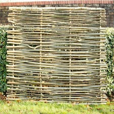 Primrose Hazel Hurdle Fencing Panel Premium Weave Birchwood Capped Natural 6ft x 5ft