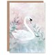 image 1 of Animal Bird Pastel Swan Colour Soft Elegant Her Birthday Card