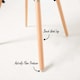 image 4 of MOF Patchwork Chair Dining Chair or Office Chair or Occasional Chair Fabric Combination Chair with Arm Multi