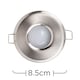 image 6 of ValueLights 4 Pack IP65 Chrome Downlights Cool White Bulbs | Chrome