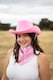 image 5 of Pink Star Studded Cowboy Cowgirl Hat and Pink Bandana Set | Pink | 24