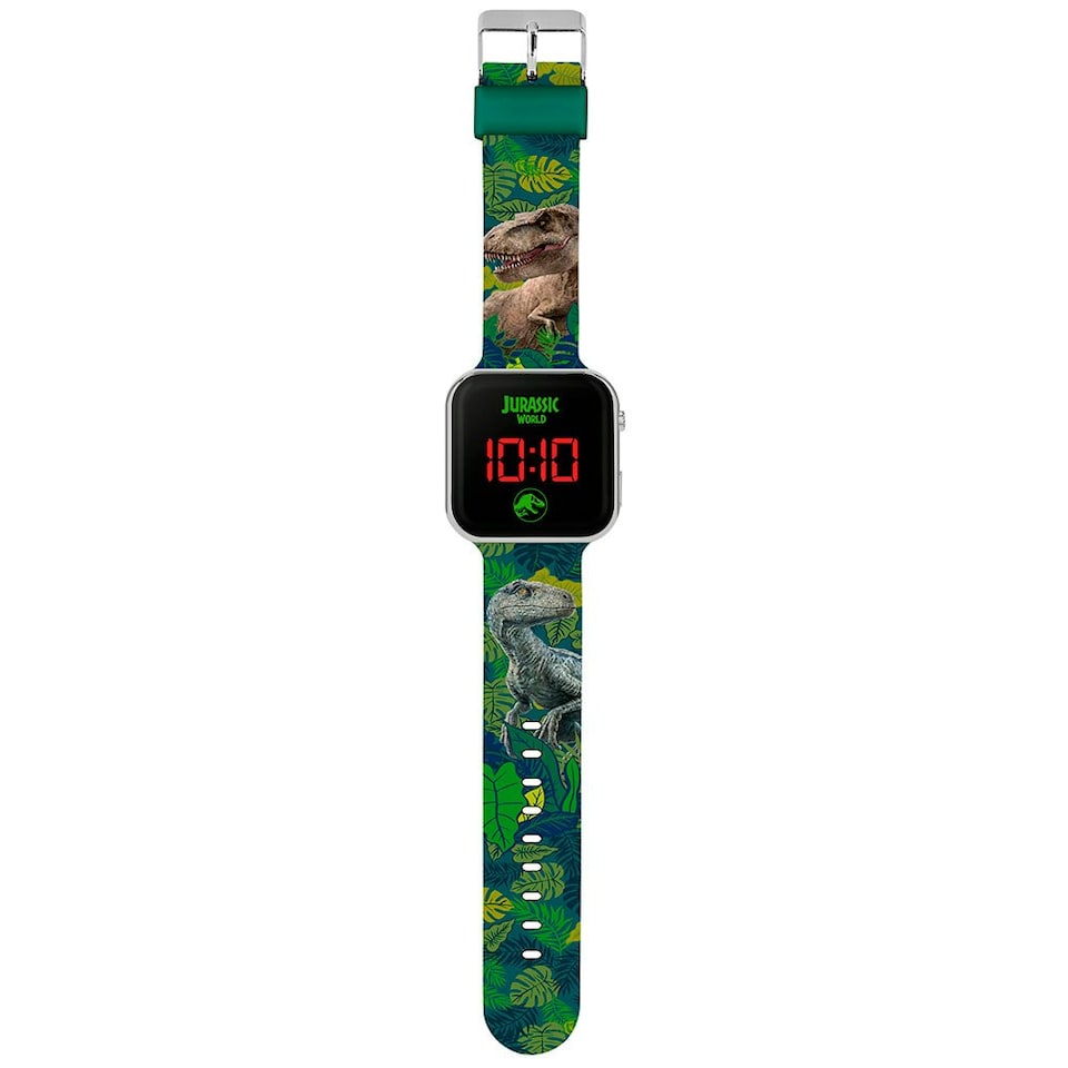 image 1 of Jurassic World Childrens/Kids LED Digital Watch - Green/Brown/Black - One Size