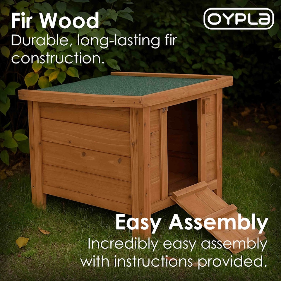 image 1 of Oypla Tortoise Guinea Pig Cat Rabbit Hutch House 400x490x430mm