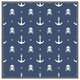 image 3 of Anchor with skull & bones (Picutre Frame) Black | L