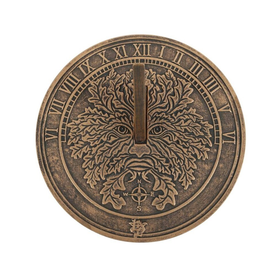 image 1 of Lisa Parker Green Man Terracotta Sundial - Bronze - One Size