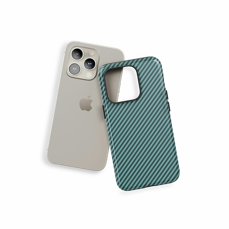 image 1 of Green Stripe Phone Case | Green | iPhone 16 Pro Max
Tough | iPhone 16 Pro Max
Tough