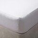image 2 of Belledorm Brushed Cotton Fitted Sheet - White - Double