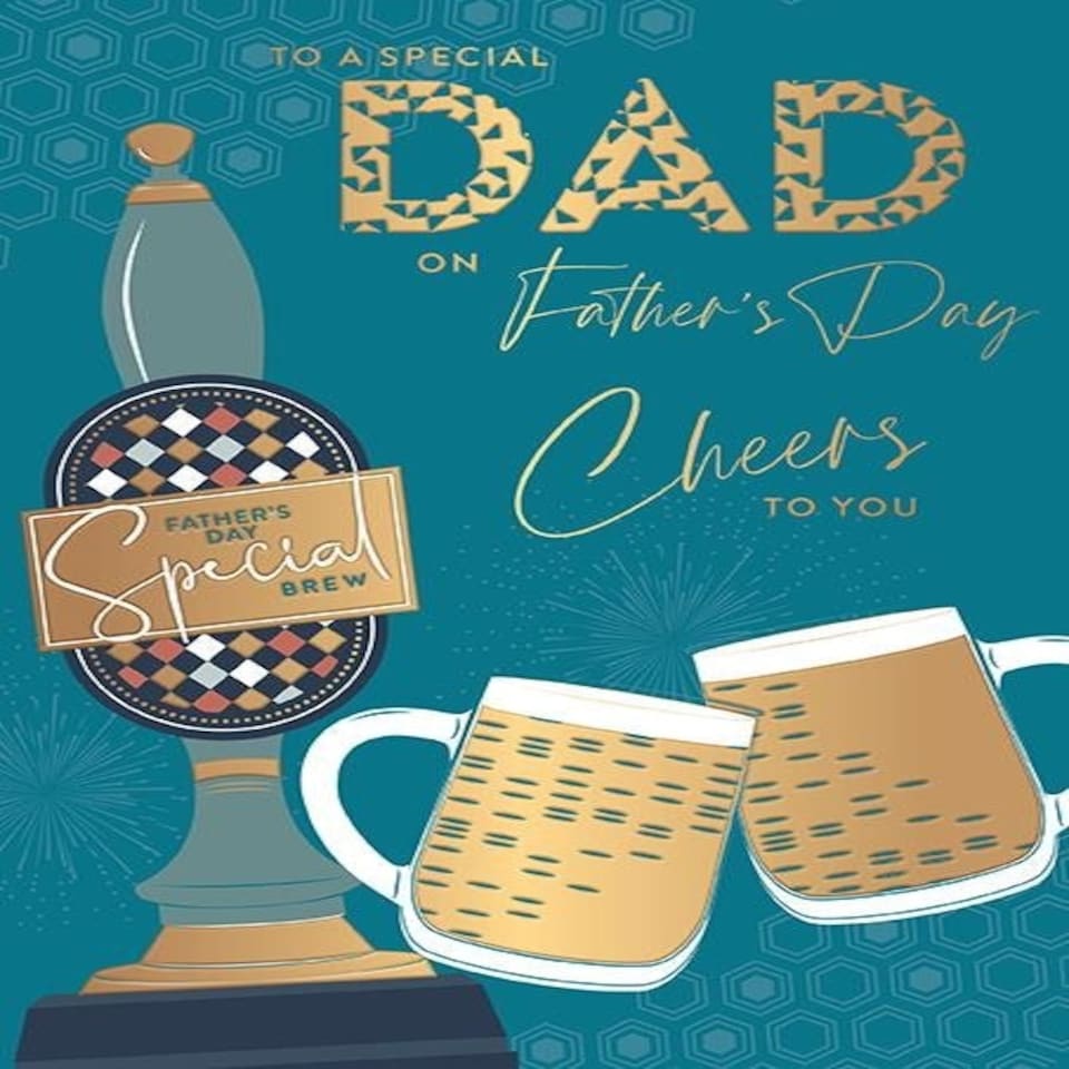 Words 'n' Wishes Father's Day Card for Dad, Sentimental Card for Father's Day, 23.5 x 16.5 cm,