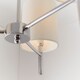 image 5 of Brio 3 Light Semi Flush Multi Arm Ceiling Light Chrome, Off White Silk Effect, E14