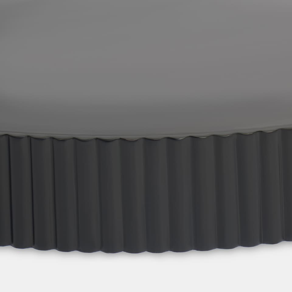 image 1 of OHS Ribbed Corner Shelf Wall Mounted Storage Space Saving Modern