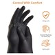 image 5 of Touchguard Black Nitrile Gloves - Box of 100x Black | Large